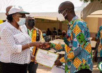 Best Farmer in Accra Awarded with Polytank, Fertilizers, Insecticides, Seeds