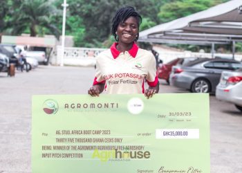 Charlotte Yawa Sodzedo Wins 35,000 GHC Agromonti Ultimate Prize Pitch at 6th AG-STUD Bootcamp