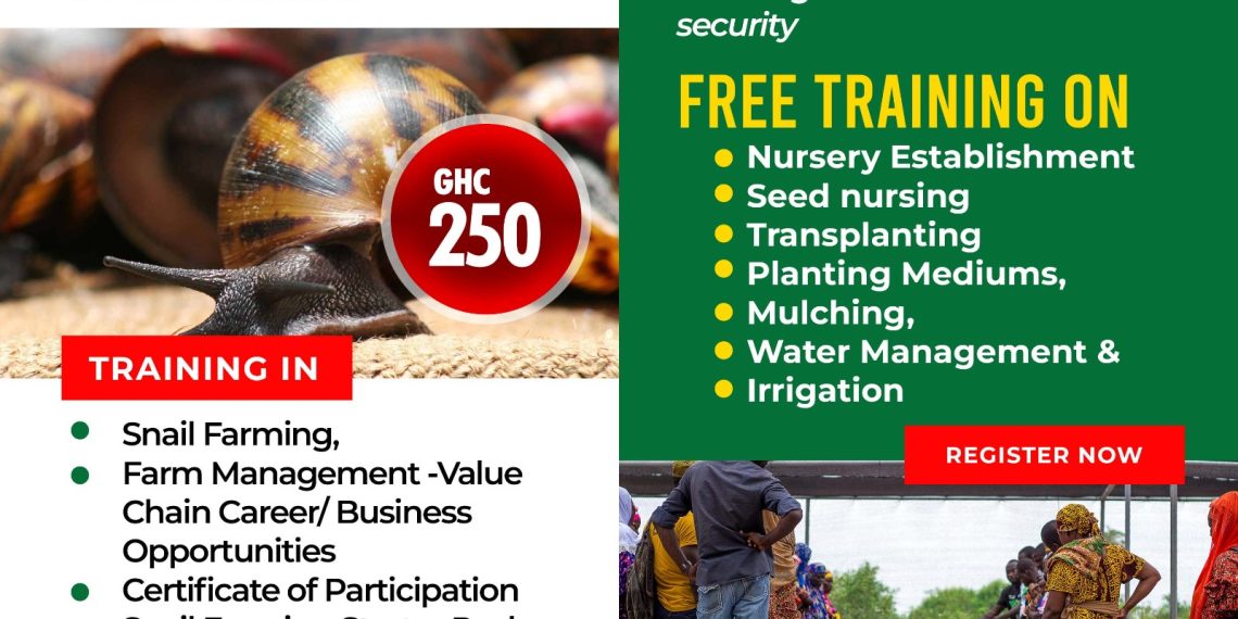 Join the 4th Monthly Beginner Executive Masterclass for Intense Training on Snail Farming and Free Vegetable Farming Join the 4th Monthly Beginner Executive Masterclass for Intense Training on Snail Farming and Free Vegetable Farming