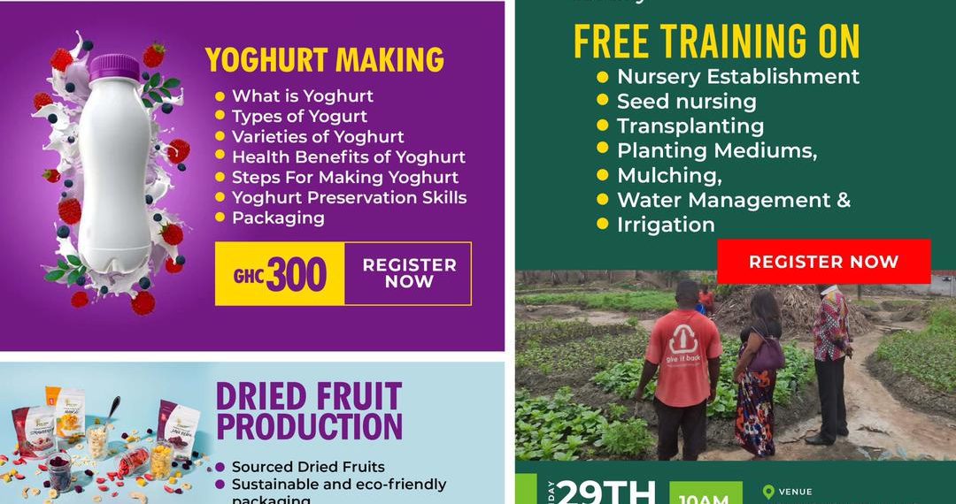 Fifth Monthly Executive Beginner Agribusiness Masterclass to Focus on Yogurt Making and Dried Fruit Production Fifth Monthly Executive Beginner Agribusiness Masterclass to Focus on Yogurt Making and Dried Fruit Production
