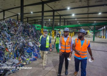 Exploring Collaborative Opportunities in Waste Management,Fmr.Nebraska Senator Tours Accra Compost And Recycling Plant 