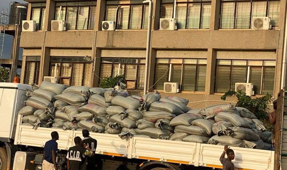 Three Trucks of Smuggled Cocoa Beans Intercepted