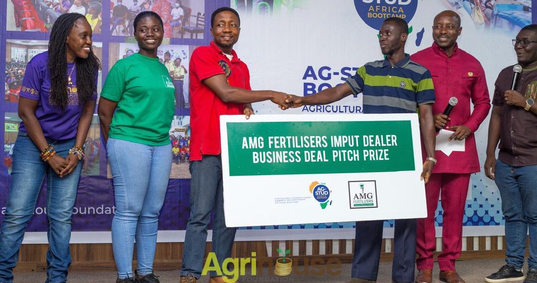 UENR Final Year Agribusiness Student Wins AMG Fertilizer Input Dealer Business Deal Pitch Prize at 7TH AG-STUD Bootcamp
