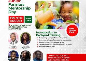 Agrihouse Foundation Host Junior Farmers Mentorship Day Today