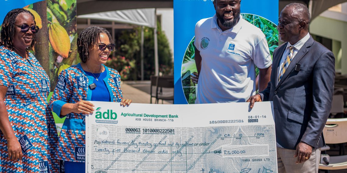 Yara Ghana Limited reaffirms its commitment to support the Ministry of Food and Agriculture Towards the Celebration of the 40th National Farmers’ Day. Yara Ghana Limited reaffirms its commitment to support the Ministry of Food and Agriculture Towards the Celebration of the 40th National Farmers’ Day.