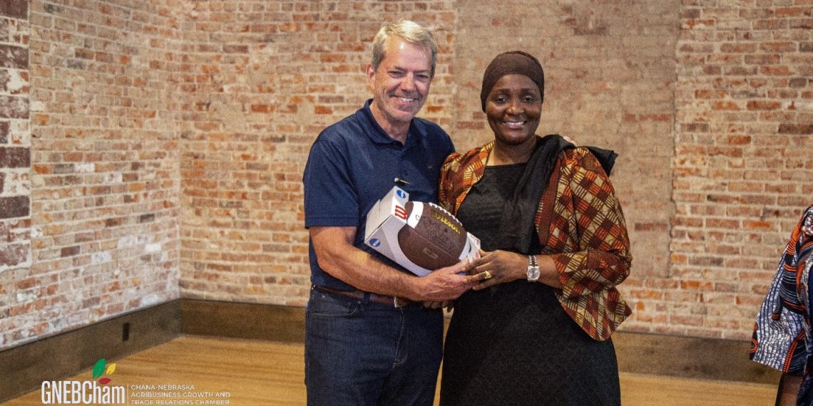 Deputy Director for Economic, Trade and Investment Bureau Ghana Receives Prestigious Governor’s Ball Honour in Celebration of the Nebraska-Ghana Partnership Deputy Director for Economic, Trade and Investment Bureau Ghana Receives Prestigious Governor’s Ball Honour in Celebration of the Nebraska-Ghana Partnership
