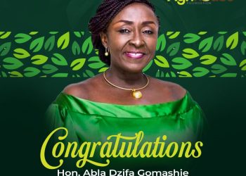 Hon. Dzifa Gomashie Appointed Minister Designate, Ministry of Tourism, Culture, and Creative Arts