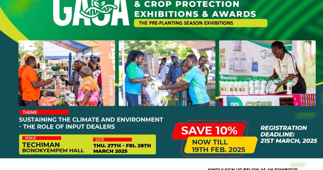 2nd Ghana Agrochemical and Crop Protection Exhibitions and Awards (GACA) Slated for March 27-28, 2025 2nd Ghana Agrochemical and Crop Protection Exhibitions and Awards (GACA) Slated for March 27-28, 2025