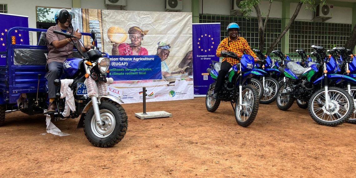 EUGAP donates 15 Tricycles, 51 Motorbikes to Agricultural Departments EUGAP donates 15 Tricycles, 51 Motorbikes to Agricultural Departments