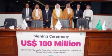 International Islamic Trade Finance Corporation (ITFC), Saudi EXIM Bank, and OPEC Fund Sign US$ 100 Million Syndicated Financing to Support Fertilizer Imports for Bangladesh International Islamic Trade Finance Corporation (ITFC), Saudi EXIM Bank, and OPEC Fund Sign US$ 100 Million Syndicated Financing to Support Fertilizer Imports for Bangladesh