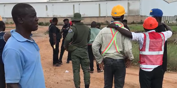 Security forces storm Panbros Salt to help Chinese national claim disputed land Security forces storm Panbros Salt to help Chinese national claim disputed land