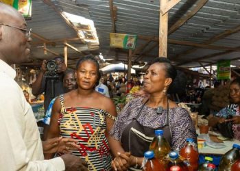 Ato Forson engages market women in Takoradi ahead of 2026 Budget