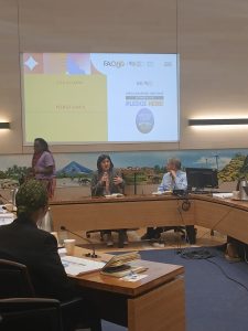 In shot Elena Kuravtseva, Senior Programme Officer , FAO and Mr. Reuben Sessa, Senior Programme Officer FAO