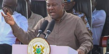 President Mahama cuts sod for Dormaa-Ahenkro’s first 24-hour economy market