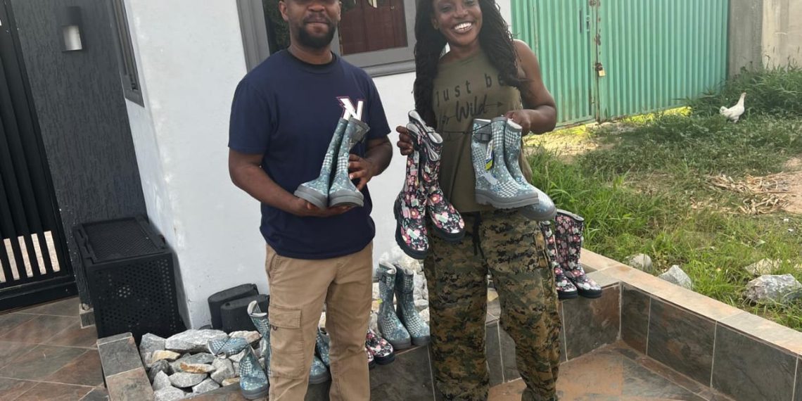 US-Based Philanthropist, Samuel Saupo Donates Wellington Boots to Agrihouse Foundation to Advance Support for Women, Youth, and Farmers with Disabilities in Ghana