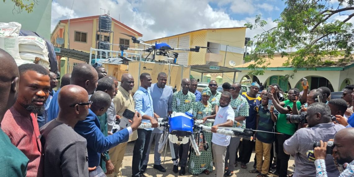 MoFA distributes 40,000 fertiliser bags, drones to farmers 