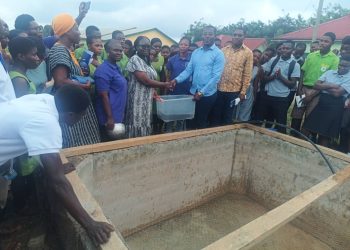 Showbuoy Foundation donates fingerlings, feed and medication to Twifo Hemang SHTS