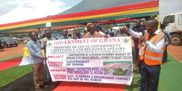 Kwadaso MCE Cuts Sod for 24-hour Economy Multipurpose Market 