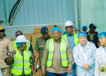 President Mahama, Trade Minister Champion Local Manufacturing During Ghato Foods Visit