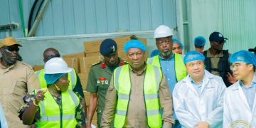President Mahama, Trade Minister Champion Local Manufacturing During Ghato Foods Visit