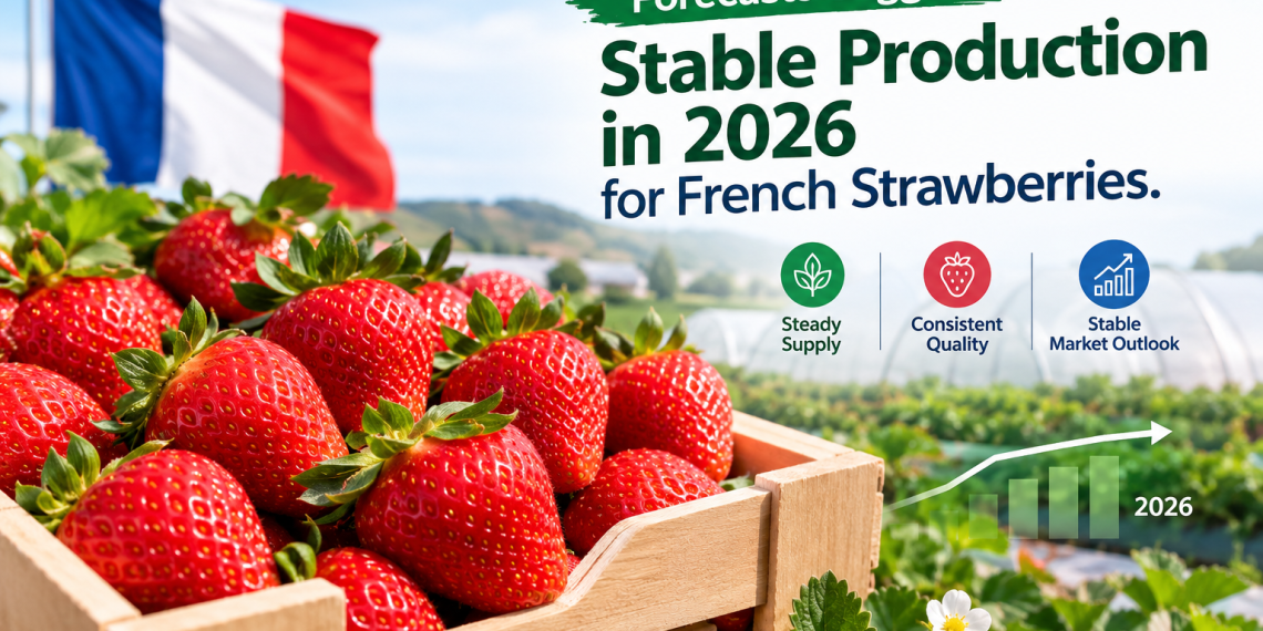 Forecasts Suggest Stable production in 2026 for French strawberries Forecasts Suggest Stable production in 2026 for French strawberries