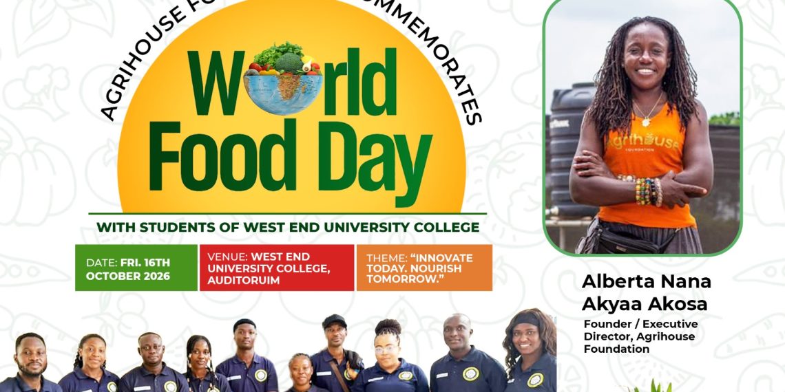 Agrihouse Foundation to Commemorate World Food Day with Students of West End University College