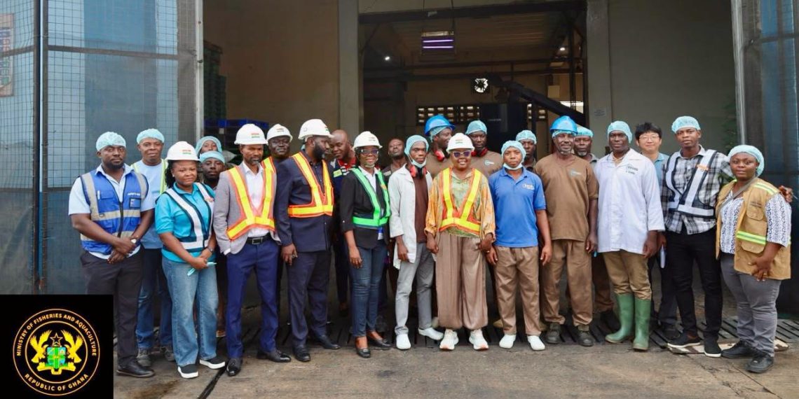 Fisheries Minister Inspects Fish Weighing Systems at Tema Fishing Harbour to Strengthen Transparency and Compliance